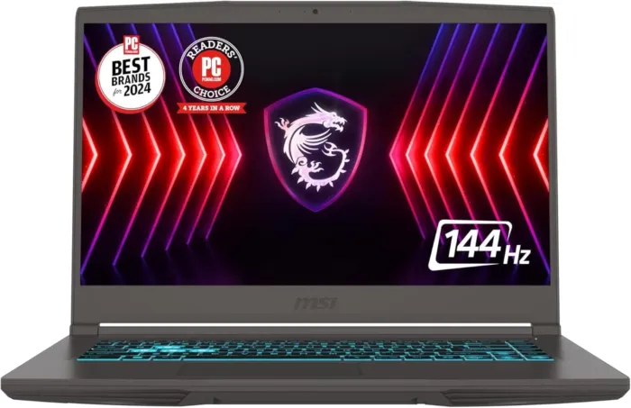 MSI Thin 15 15.6” 144Hz FHD Gaming Laptop: Intel Core i7-13620H, NVIDIA Geforce RTX 4050, 16GB DDR4, 512GB NVMe SSD, WiFi 6E, Win 11: Black B13VE-2678US - Image 2