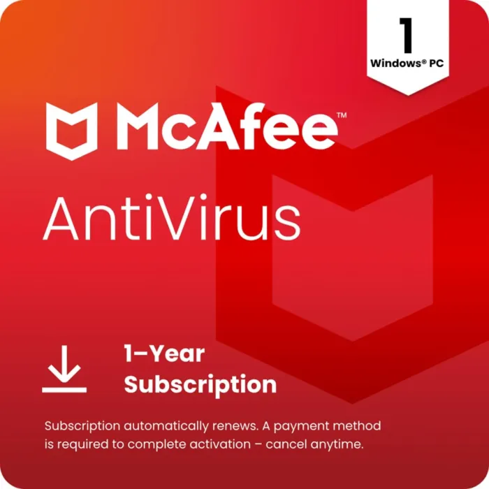 McAfee AntiVirus 2025 | 1-Year Subscription with Auto-Renewal | Real-Time PC Protection from New and Evolving Threats | Download - Image 2