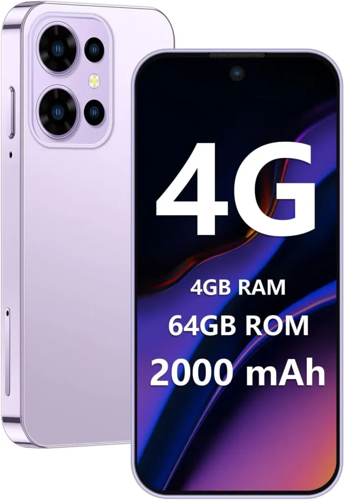 Mini Smartphone 4G Unlocked Small Smartphone with 4GB+64GB, 3.88" HD Full Screen, 2000mAh Battery,Dual SIM, Pocket Cellphone, Mini Phones for Kids, Best Gift for Kids - Pink - Image 2
