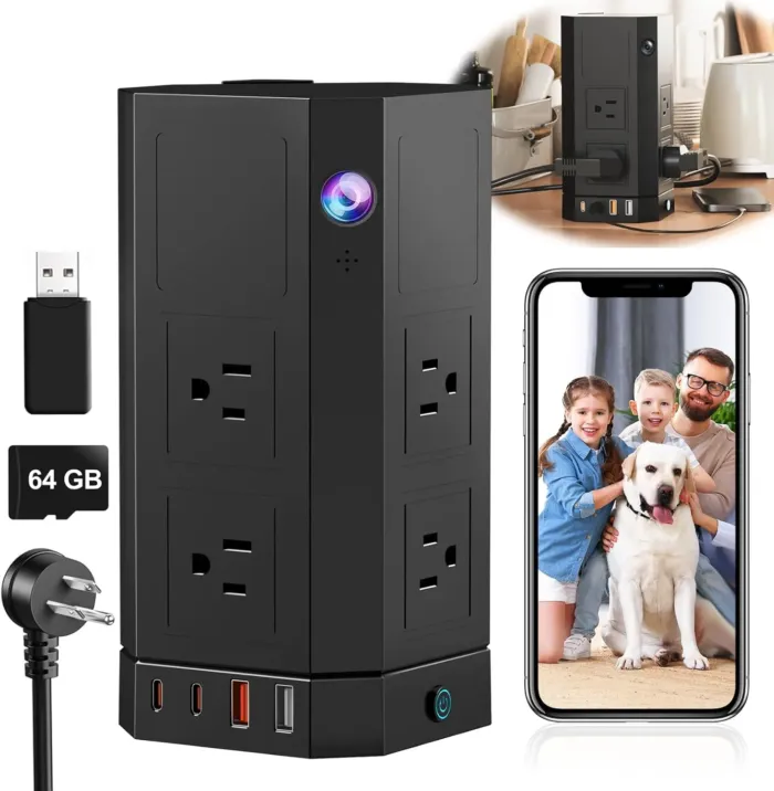 Mini Spy Hidden Camera - 2025 Upgraded 3K HD Hidden Camera, Small Cameras Home for Pet/Baby, Nanny Cam with Motion Detection Alerts, Cloud&SD Card Storage, App Control - Image 2