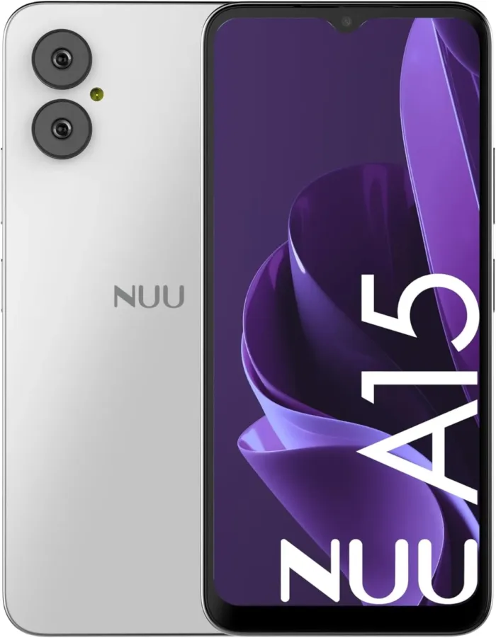 NUU A15 Cell Phone 4GB + 128GB, Compatible with Mint, Metro, T-Mobile, Qlink and More, Perfect for Teenagers, Dual SIM 4G, Octa-Core Helio G36 2.2GHz 6.5" HD+, Android 13, White, US Warranty - Image 2