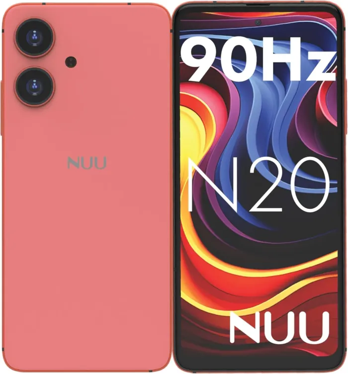 NUU N20 Basic Cell Phone for T-Mobile, Mint, Metro, Qlink, Tello and More 6GB/128GB, Perfect for Teenagers, Dual SIM 4G, Octa-Core 6.6" 90Hz HD+, Unlocked Phones Android Phone 14, US Warranty (Pink) - Image 2
