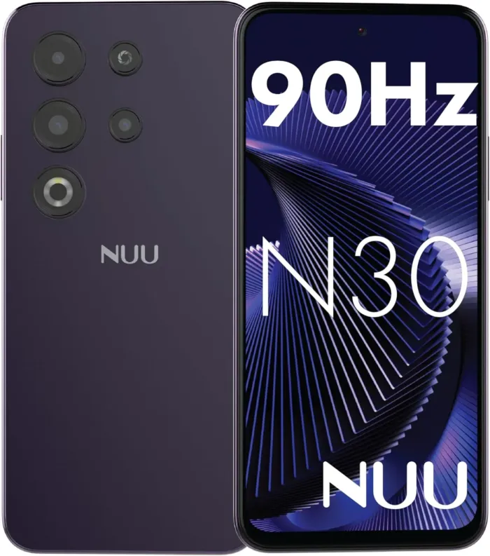 NUU N30 Cell Phone Unlocked for T-Mobile, Mint, Metro, Qlink, Tello 6GB/128GB, Teen Phone, Dual SIM 4G, Octa-Core 6.7" 90Hz HD+, Any Parental APP, Unlocked Android Phones, Purple, 1 Year US Warranty - Image 2
