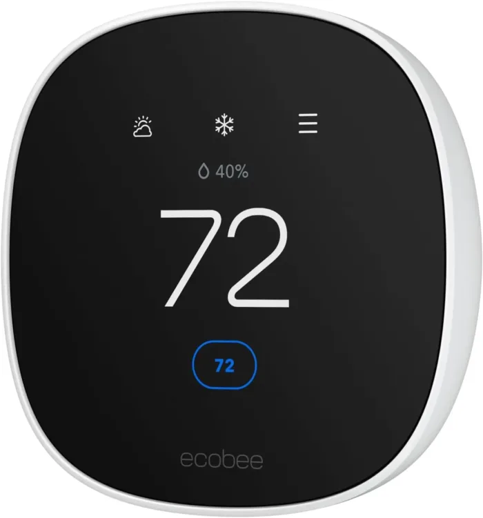 New 2025 ecobee Smart Thermostat Essential - Energy Star Certified programmable Wi-Fi Thermostat - Works with Siri, Alexa, and Google Assistant