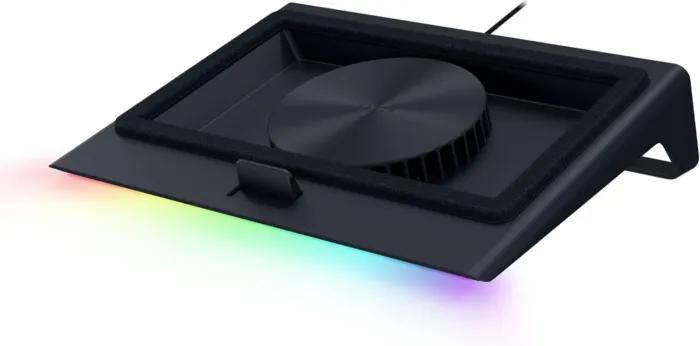 Razer Laptop Cooling Pad: Adaptive Smart - Intelligent Fan Control - Airtight Pressure Chamber - Fits Most Laptops & Macbooks 14” to 18" - Preset & Custom Fan Curves - 3 Port USB Type A - Chroma RGB - Image 2