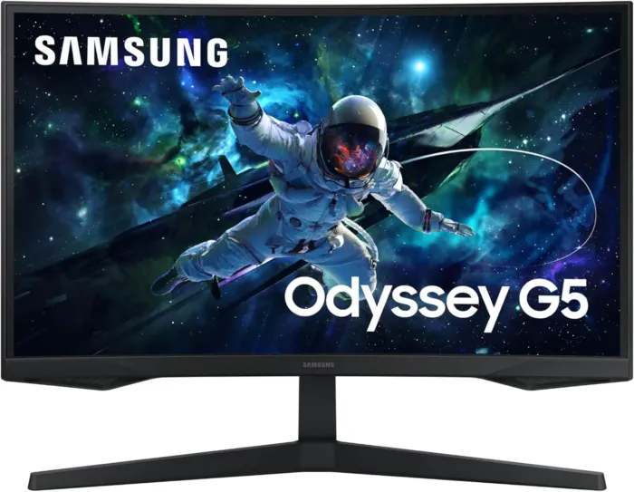 SAMSUNG 27-Inch Odyssey G55C Series QHD 1000R Curved Gaming Monitor, 1ms(MPRT), HDR10, 165Hz, AMD Radeon FreeSync, Eye Care, LS27CG552ENXZA, 2024 - Image 2