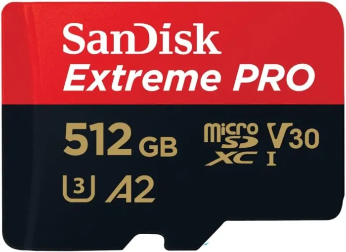 SanDisk Extreme PRO microSDXC UHS-I Memory Card 512 GB + Adapter & RescuePRO Deluxe (for Smartphones, Action Cameras or Drones, A2, Class 10, V30, U3, 200 MB/s Transfer) - Image 2