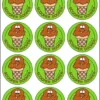 Scooper Dooper/Chocolate Scent Retro Stinky Stickers by TREND; 24/Pack - Authentic 1980s Designs!