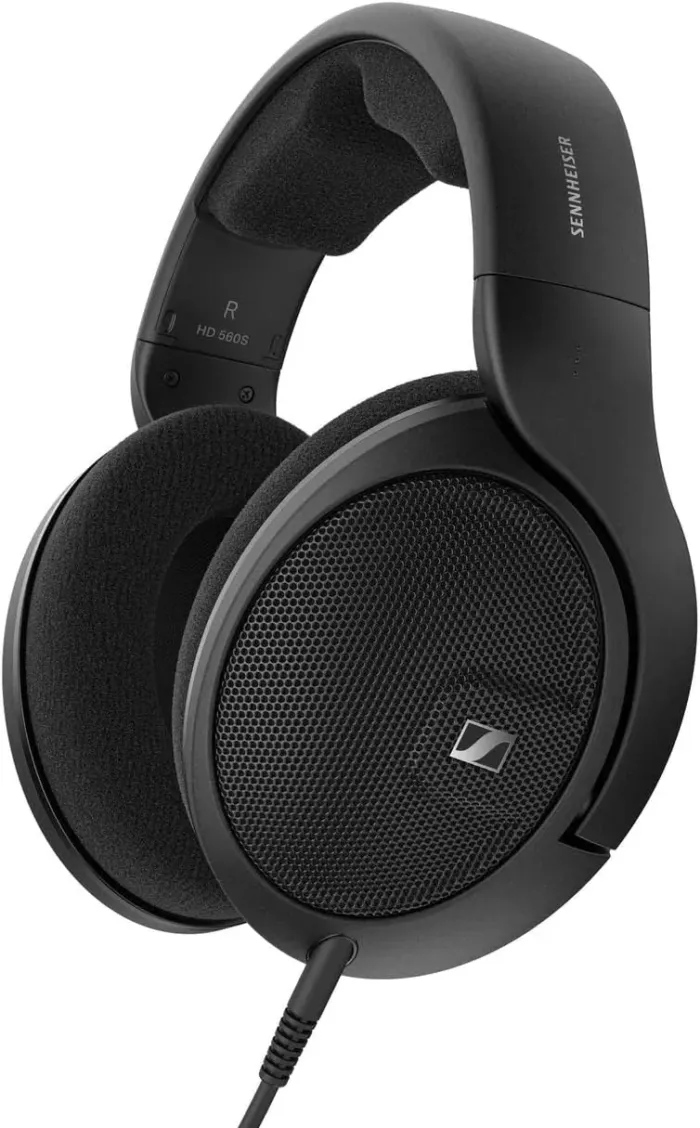 Sennheiser HD 560 S Over-The-Ear Audiophile Headphones - Neutral Frequency Response, E.A.R. Technology for Wide Sound Field, Open-Back Earcups, Detachable Cable, (Black) (HD 560S) - Image 2