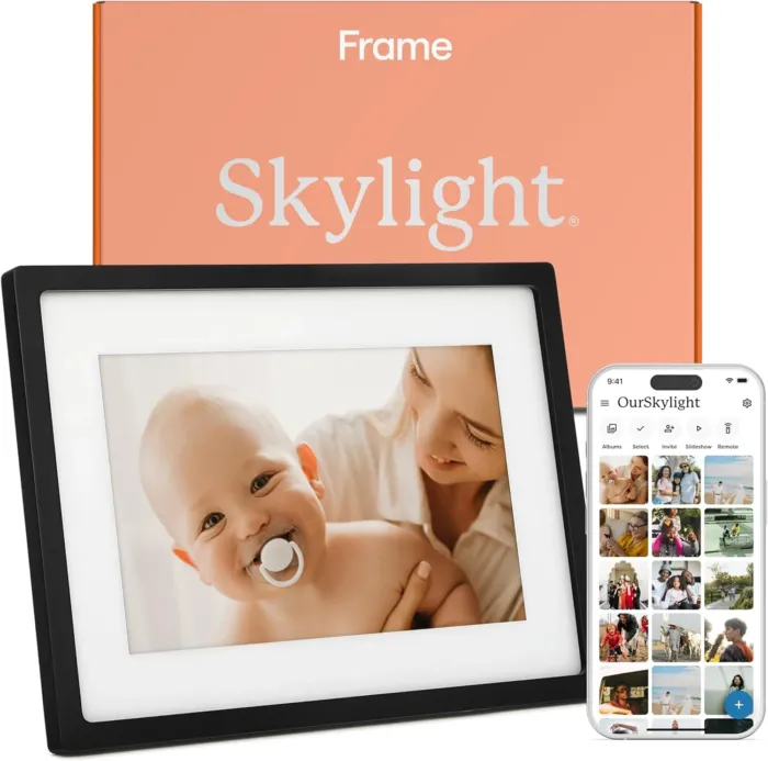 Skylight Frame – WiFi Digital Picture Frame Customer Support, Touch Screen Digital Photo Frame with Easy Setup, Photo Gifts for Parents and Grandparents - 10 Inch Black - Image 2