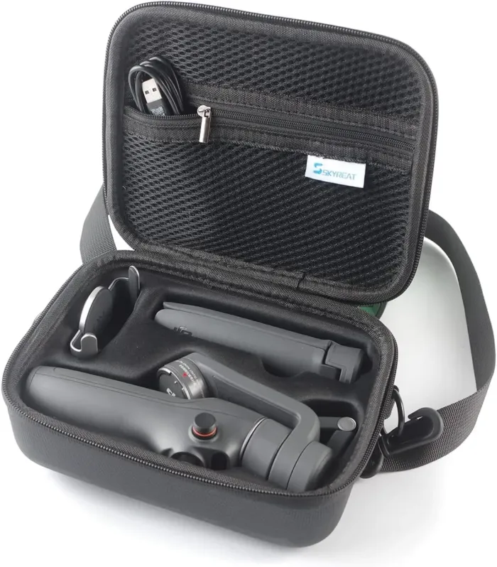 Skyreat Osmo Mobile 6 Case,PU Leather Portable Storage OM 6 Case Shoulder Bag for DJI OM 6 Smartphone Gimbal Stabilizer Accessories - Image 2