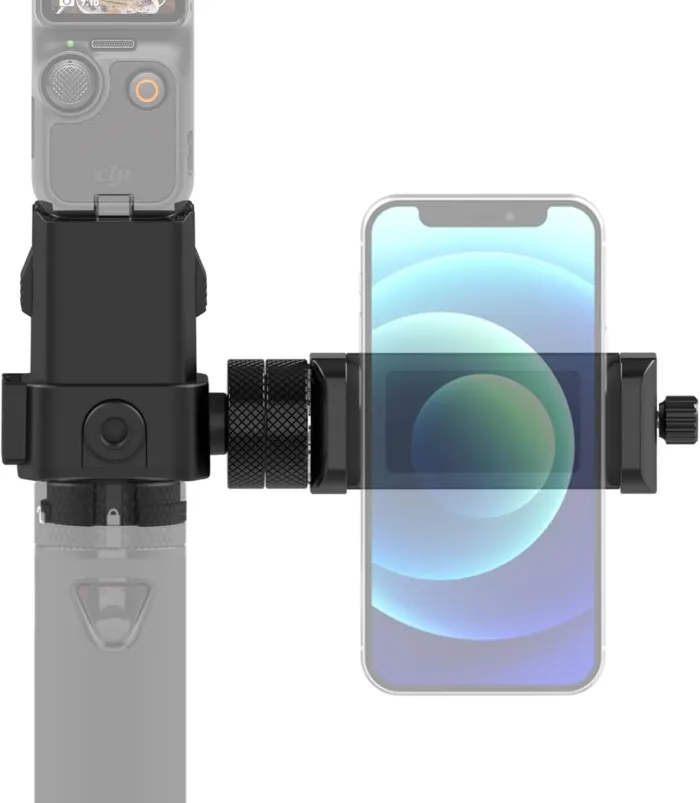 Smatree Charging Base of DP20 Power Bank and Phone Holder Expansion Set with Convertable Knob Only Compatible for DJI Osmo Pocket 3(Not fit with Pocket 2/1!) - Image 2