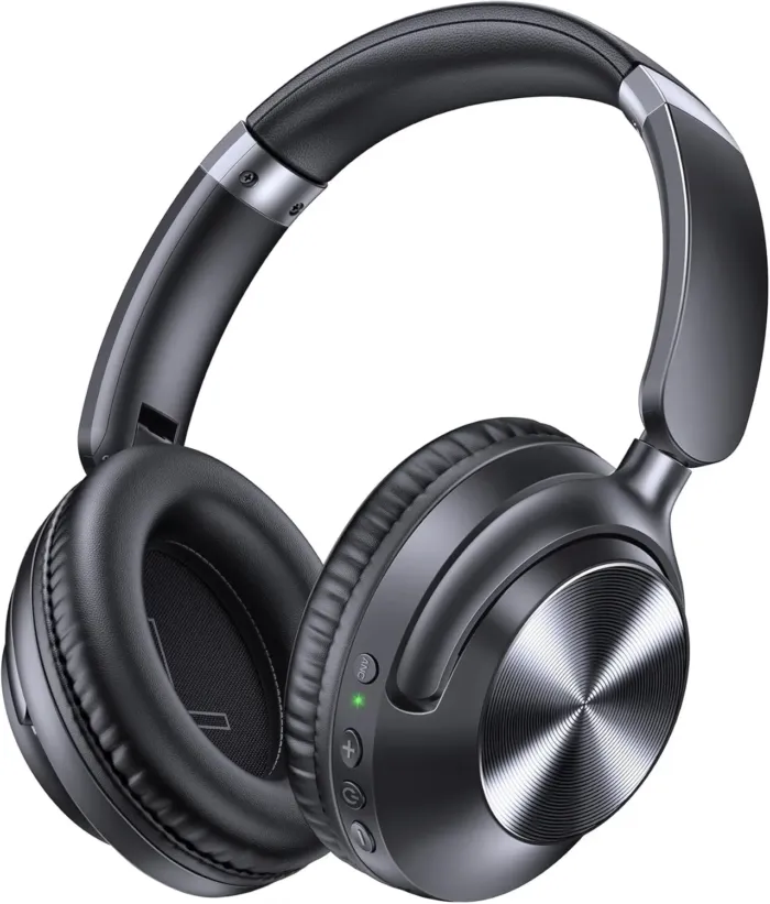 TAGRY Active Noise Cancelling Headphones 100H Playtime Over Ear Bluetooth Headphones with Deep Bass Light Weight Earphones Comfort Headsets with Fast Charging for Travel Home Office PC Black - Image 2