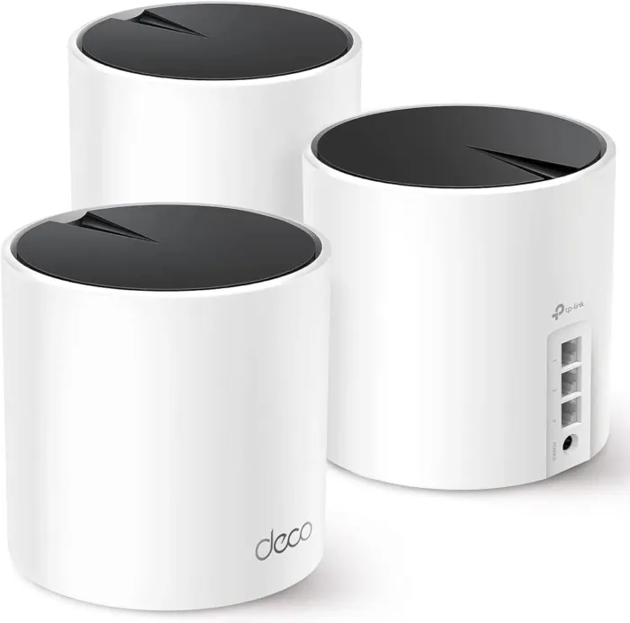 TP-Link Deco AX3000 WiFi 6 Mesh System(Deco X55) - Covers up to 6500 Sq.Ft. , Replaces Wireless Router and Extender, 3 Gigabit ports per unit, supports Ethernet Backhaul (3-pack) - Image 2