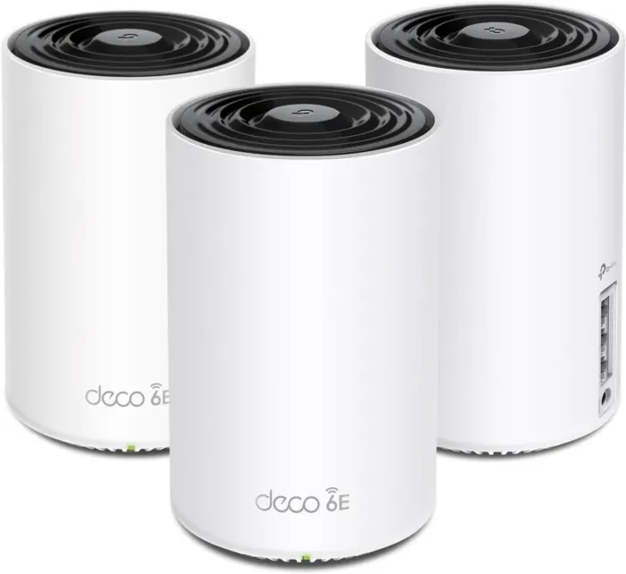 TP-Link Deco AXE5400 Tri-Band WiFi 6E Mesh System - Wi-Fi up to 7200 Sq.Ft, Engadget Rated Best Mesh For Most People, Replaces WiFi Router and Extender, AI-Driven Mesh New 6GHz Band, 3-Pack(Deco XE75) - Image 2