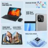 Tablet, Android 14 Tablet with 12GB (4+8) RAM 64GB ROM, Octa-Core Processor Tablets with Keyboard, Mouse, 10.1 Inch 1280 * 800 IPS Touch Screen, Dual Camera, WiFi 6, BT 5.4, 6000mAh Battery