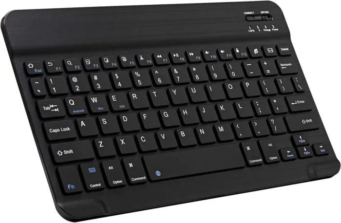 Ultra-Slim Bluetooth Keyboard Portable Mini Wireless Keyboard Rechargeable for Apple iPad iPhone Samsung Tablet Phone Smartphone iPadOS iOS Android (10 inch Black) - Image 2
