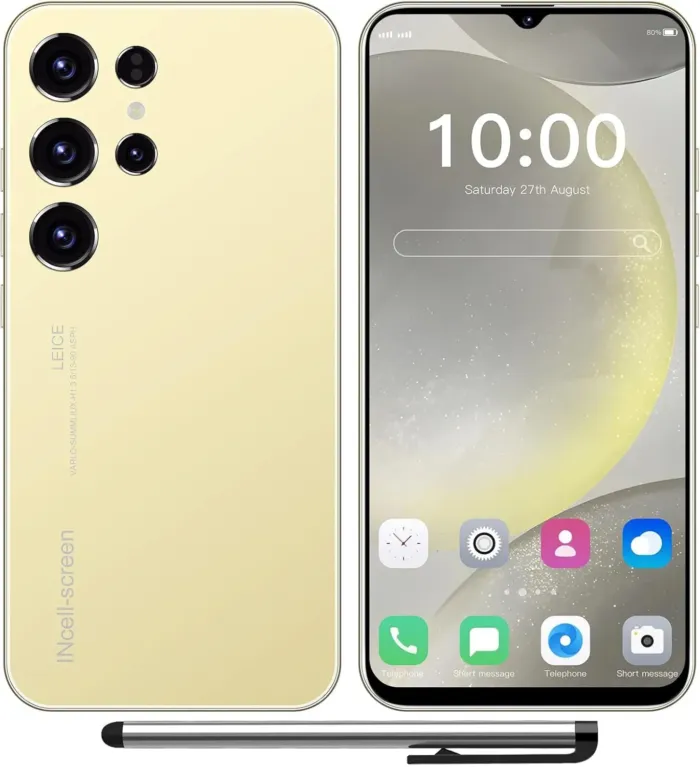 Unlocked 4G Mobile Phone, 6.3 Inches HD Screen Smartphone,Dual SIM 3GB RAM+32GB ROM Expand 256GB, 4300mAh Battery,16MP Camera,Android 12.0 OS with Face Unlock (Yellow) - Image 2