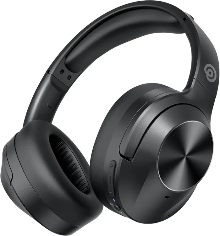 Upgrade Pro‑level Hybrid Active Noise Cancelling Headphones with HD Sound, Wireless Bluetooth Headphones Over The Ear Unequaled Comfort, Vivid Deep Bass, for Home Office Travel Birthday Gift, Black - Image 2