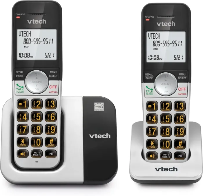 VTech Cordless Phone 2-Handset with Large Display and Big Buttons, DECT 6.0 with Caller ID/Call Waiting, Full Duplex Speakerphone, ECO Mode, Last 10 Number Redial, Easy to Use,VG231-2 - Image 2