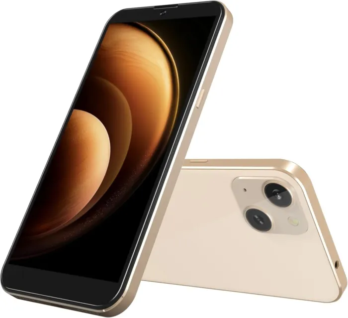 X3 2025 New Cheap 4G LTE GSM Unlocked Android Phones 6.0” Cell Phone 3000mAh Android Phone 8MP Smartphone 16GB Dual SIM for T-Mobile Only USA Market Face Unlocked (Gold) - Image 2