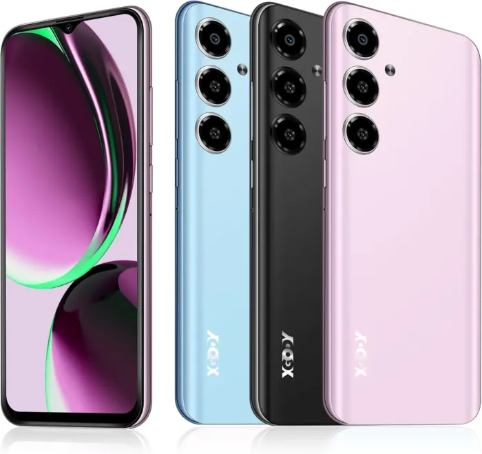 Xgody Unlocked Cell Phones V50, 4GB+64GB ROM, 6.52'' HD Incell Screen Smartphone, Dual 4G LTE Unlock Android Phone, 13MP+5MP Camera, Face Unlock, 4500mAh Battery Mobile Phone (Purple) - Image 2
