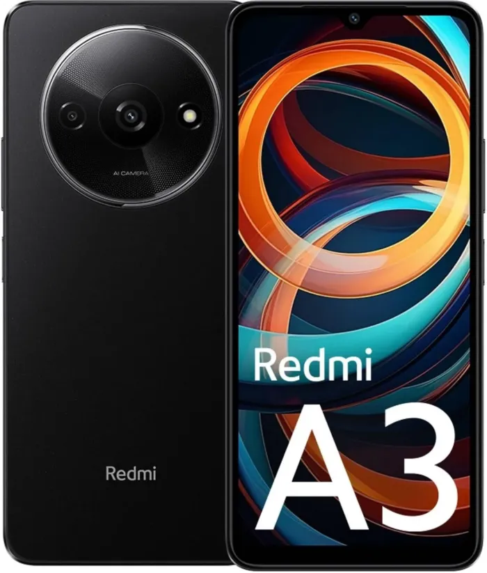 Xiaomi Redmi A3 4G Lte (Tmobile Tello & Global) 64GB + 3GB Global ROM Unlocked 6.71 8MP Dual Camera (Midnight Black) - Image 2