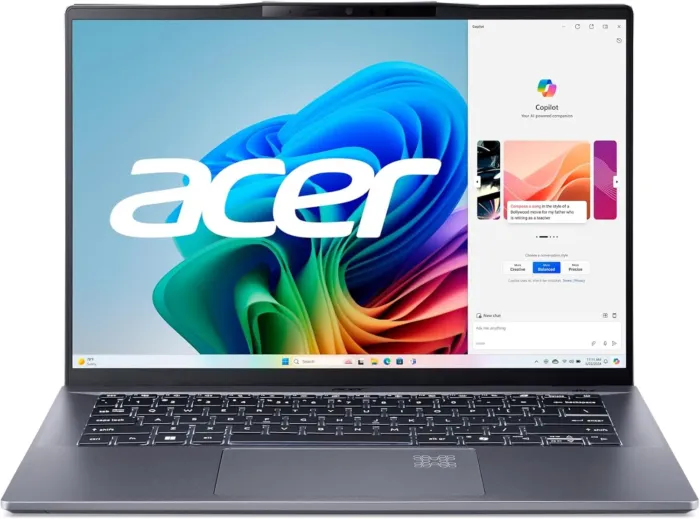 acer Swift Go 14 AI Copilot+ PC | 14.5" 2.5K 120Hz Display | Unlock AI Experiences | Snapdragon X Plus 8-Core Processor | 16GB RAM | 1TB Gen 4 SSD | Wi-Fi 7 | Windows 11 Home | SFG14-01-X006 - Image 2